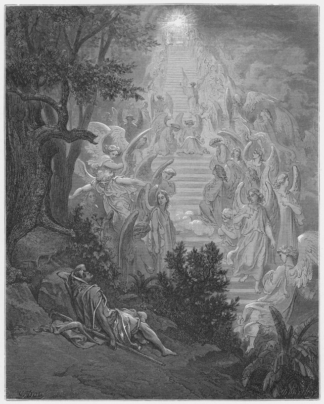 Gustave Dore Bible: sonho de Jacobs de Gustave Dore