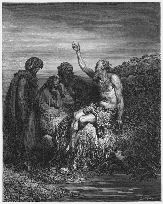 Gustave Dore Bible: Jó e seus amigos de Gustave Dore