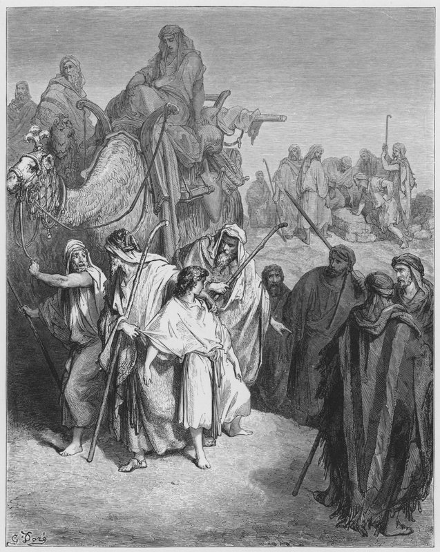 Gustave Dore Bíblia: José vendido por seus irmãos de Gustave Dore