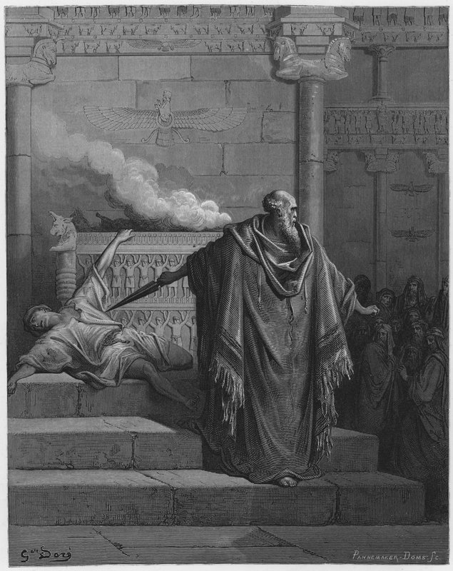Gustave Dore Bíblia: Mattathias e o apóstata de Gustave Dore