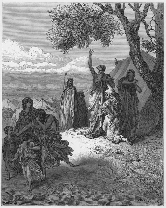Gustave Dore Bíblia: Noé amaldiçoando Canaã de Gustave Dore