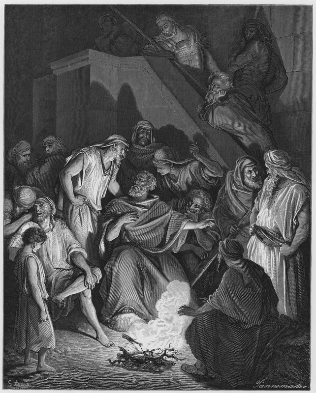 Gustave Dore Bíblia: S Pedro negando a Cristo de Gustave Dore