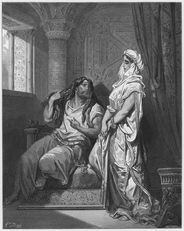 Gustave Dore Bíblia: Sansão e Dalila de Gustave Dore