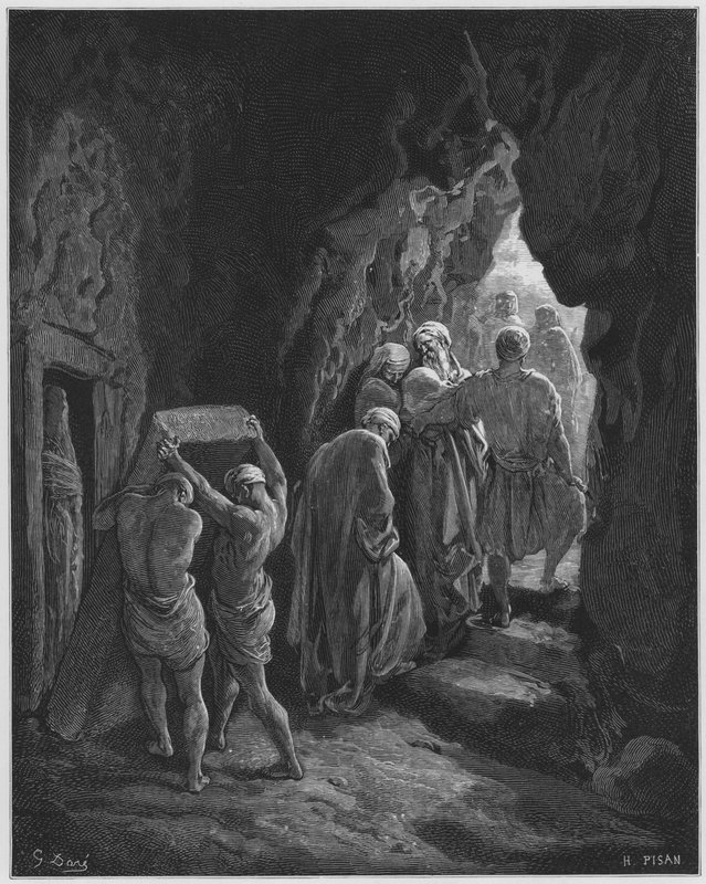 Gustave Dore Bible: O enterro de Sarah de Gustave Dore