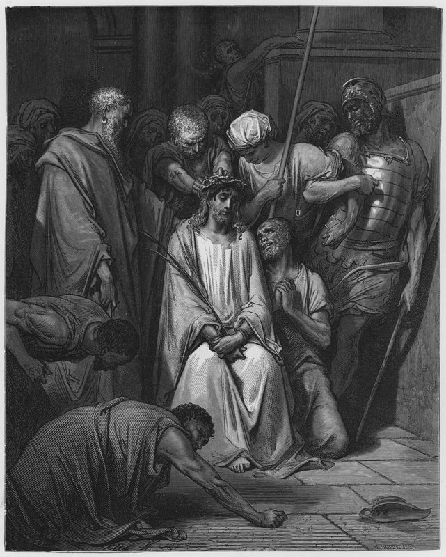 Gustave Dore Bible: A coroa de espinhos de Gustave Dore