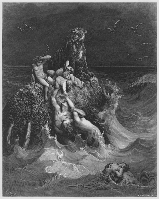 Gustave Dore Bible: O dilúvio de Gustave Dore