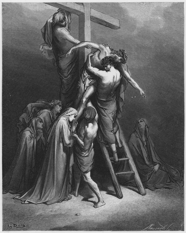Gustave Dore Bible: A descida da Cruz de Gustave Dore