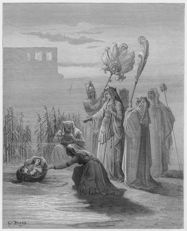 Gustave Dore Bible: A descoberta de Moisés de Gustave Dore