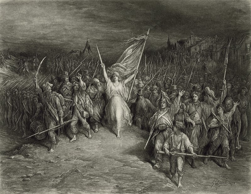 A Marselhesa (fotogravação) de Gustave Dore