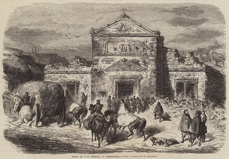Ruínas do Arsenal em Sebastopol de Gustave Dore