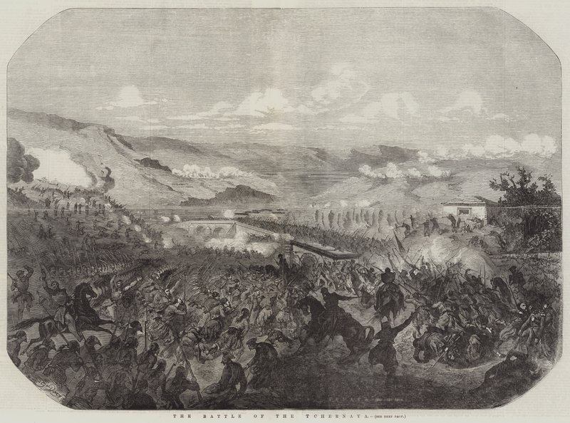 A Batalha do Tchernaya de Gustave Dore