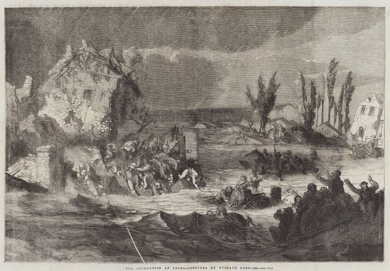 A Inundação em Lyon de Gustave Dore