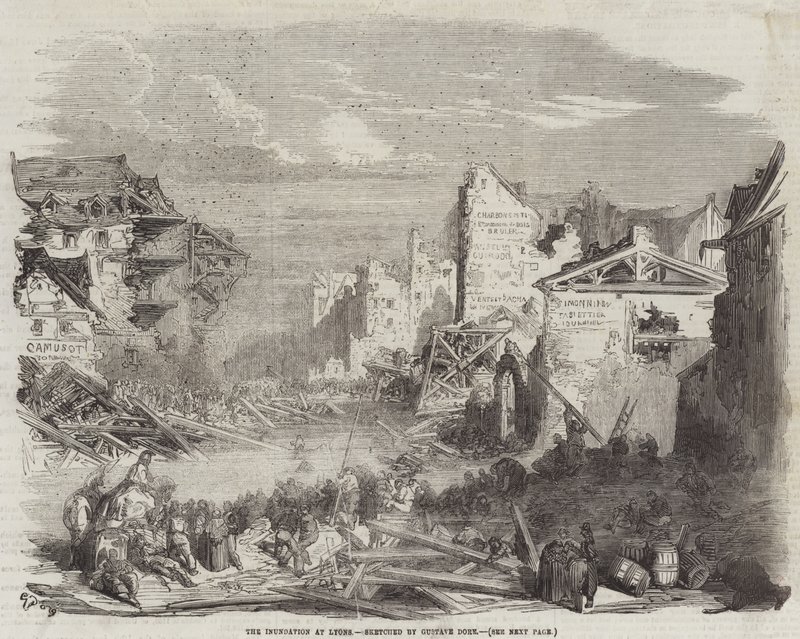 A Inundação em Lyon de Gustave Dore