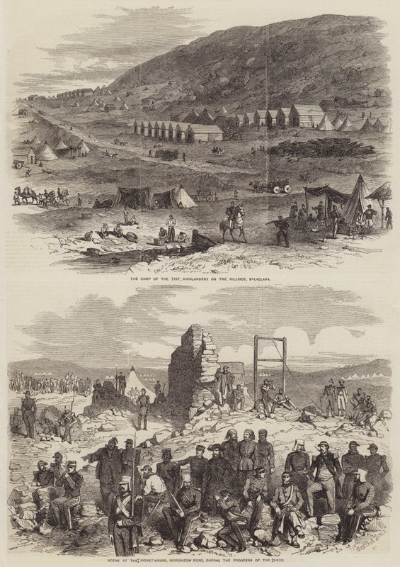 Esboços da Guerra da Criméia de Gustave Janet