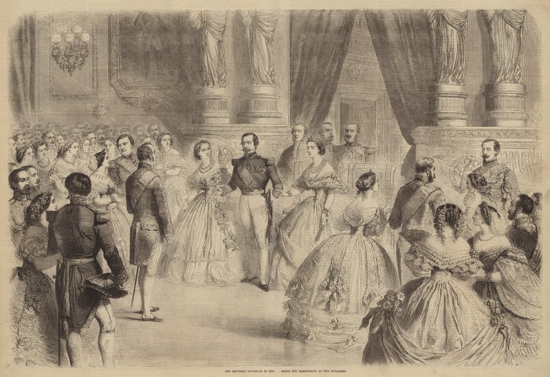 A Quadrilha Imperial na Salle des Marechaux, nas Tulherias de Gustave Janet