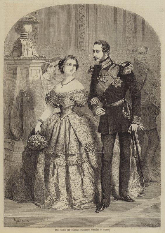 O príncipe e a princesa Frederick-William da Prússia de Gustave Janet