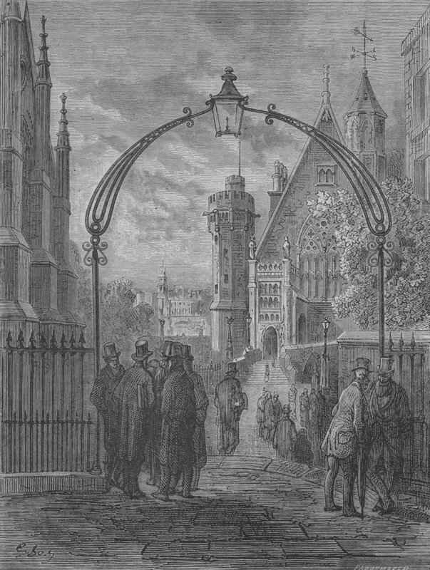 Allee Lawyers At Temple-Bar de Gustave after Dore
