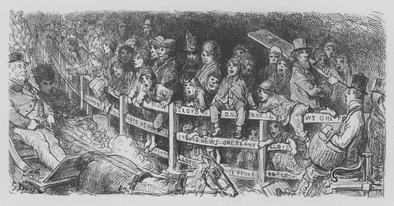 No Derby, A Multidão de Gustave after Dore
