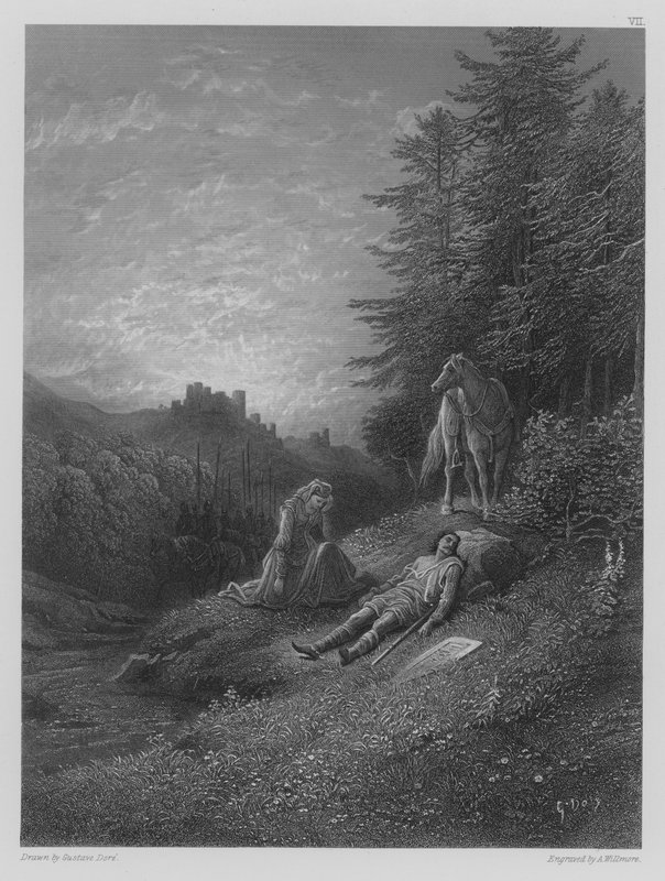 Enid tende Geraint de Gustave after Dore
