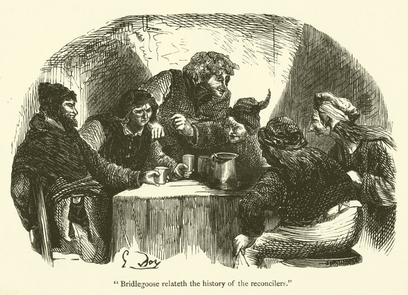 Ilustração para as obras de Rabelais de Gustave after Dore