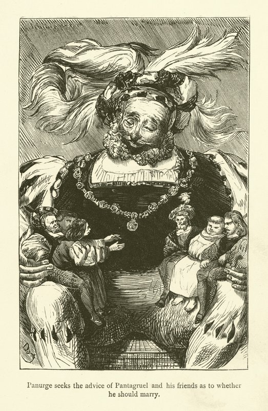 Ilustração para as obras de Rabelais de Gustave after Dore