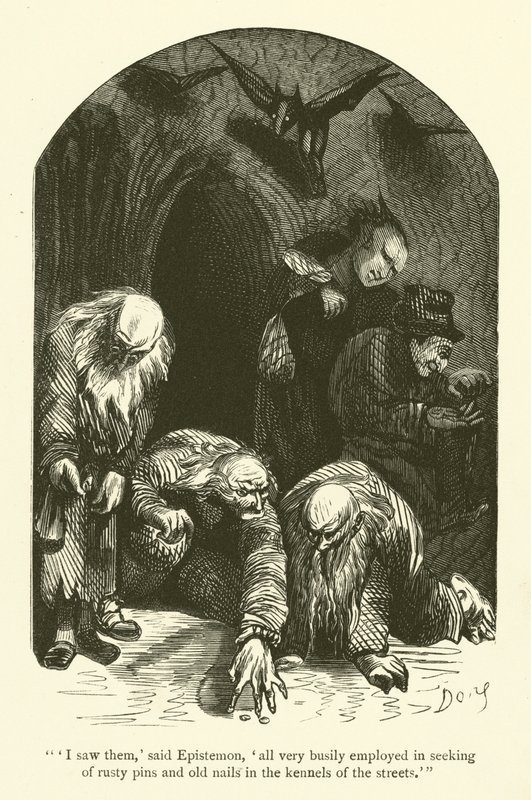Ilustração para as obras de Rabelais de Gustave after Dore