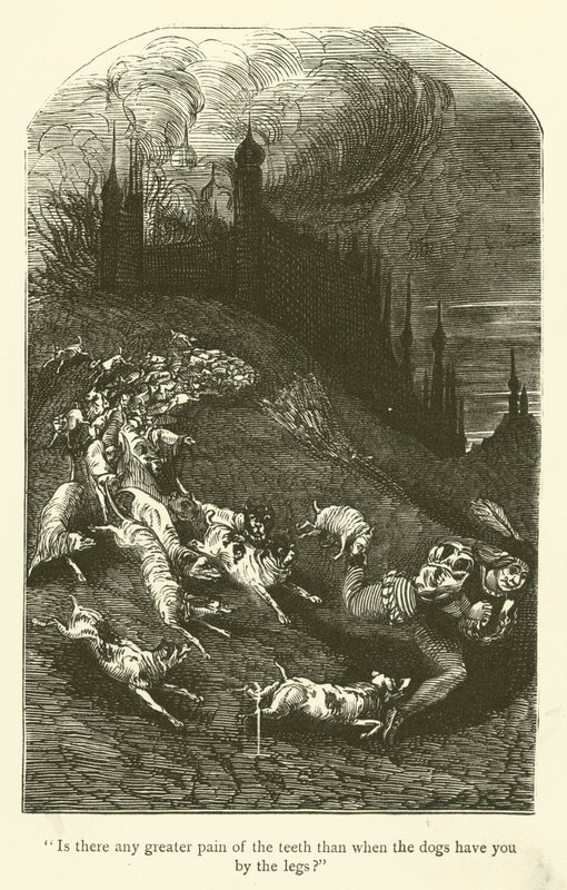 Ilustração para as obras de Rabelais de Gustave after Dore