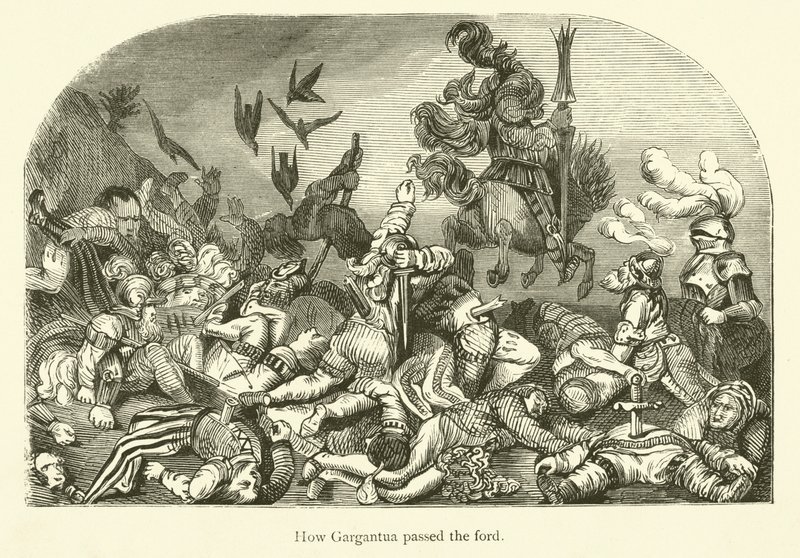 Ilustração para as obras de Rabelais de Gustave after Dore
