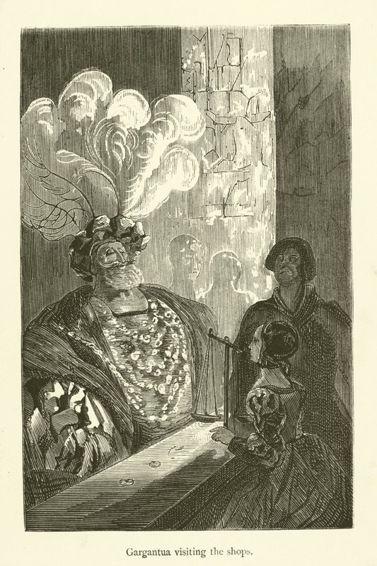 Ilustração para as obras de Rabelais de Gustave after Dore