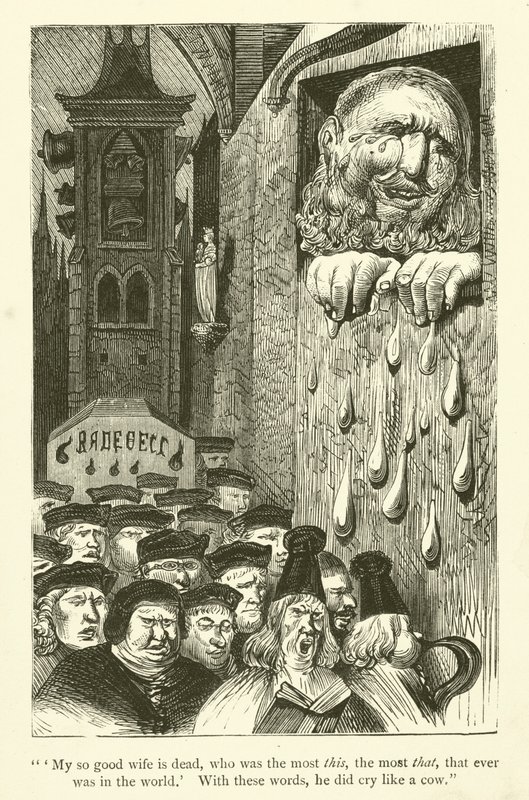 Ilustração para as obras de Rabelais de Gustave after Dore