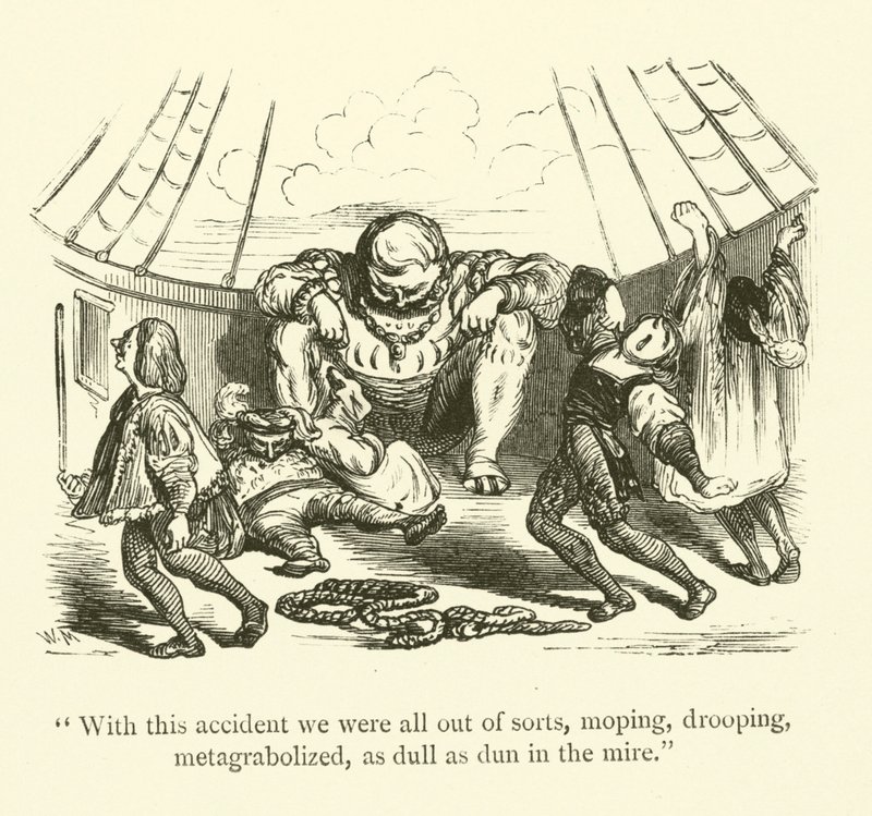 Ilustração para as obras de Rabelais de Gustave after Dore