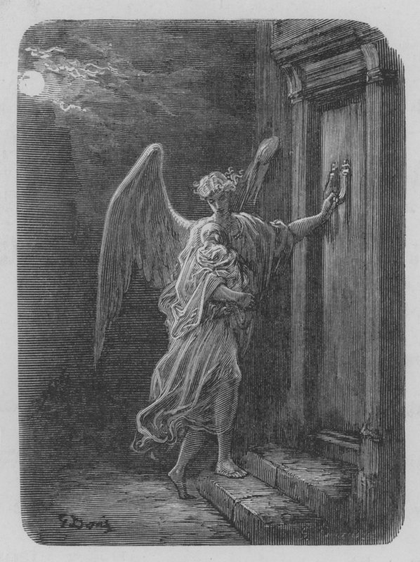 LAnge De La Charite de Gustave after Dore