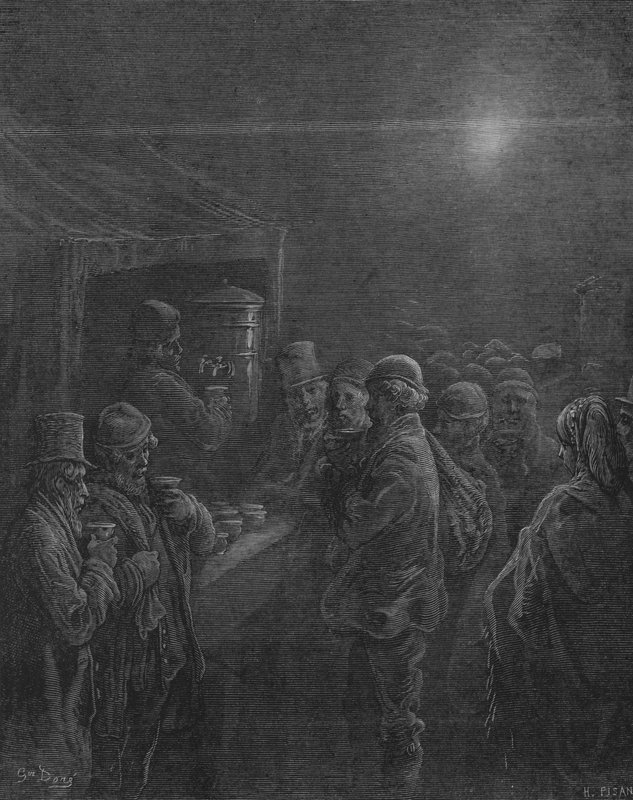 A xícara de café da Premiere de Gustave after Dore