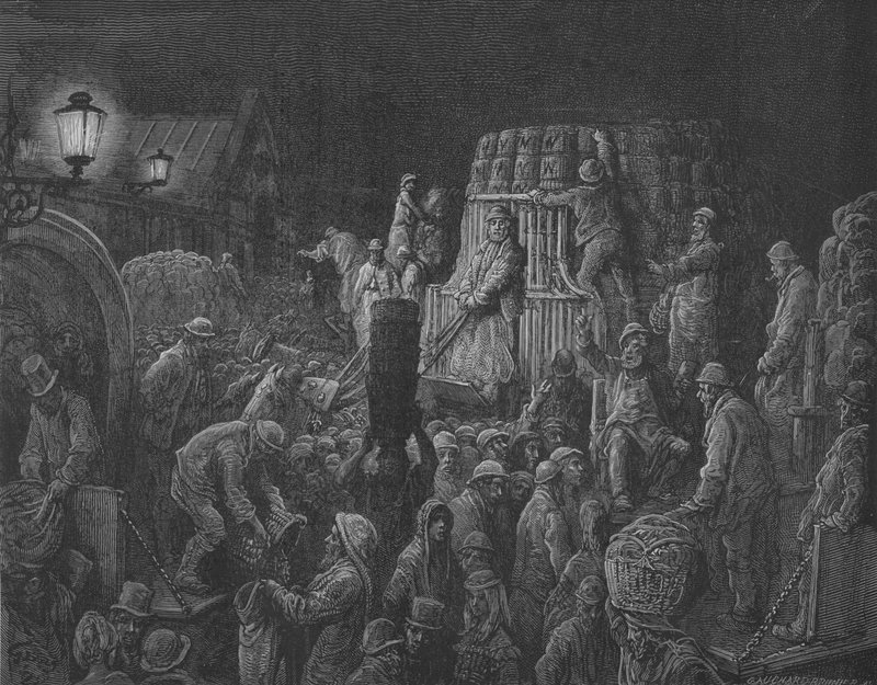 Os arredores DUn Marche de Gustave after Dore