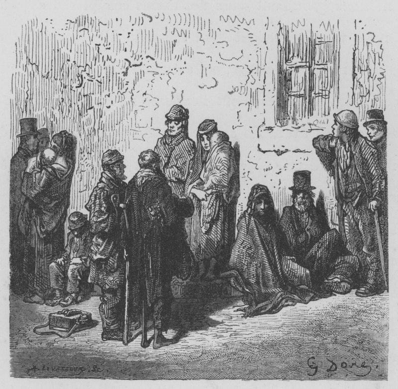 Os miseráveis de Gustave after Dore