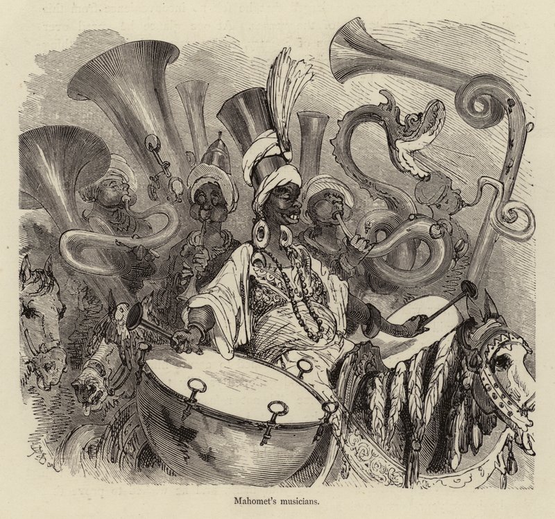 Músicos de Mahomets de Gustave after Dore