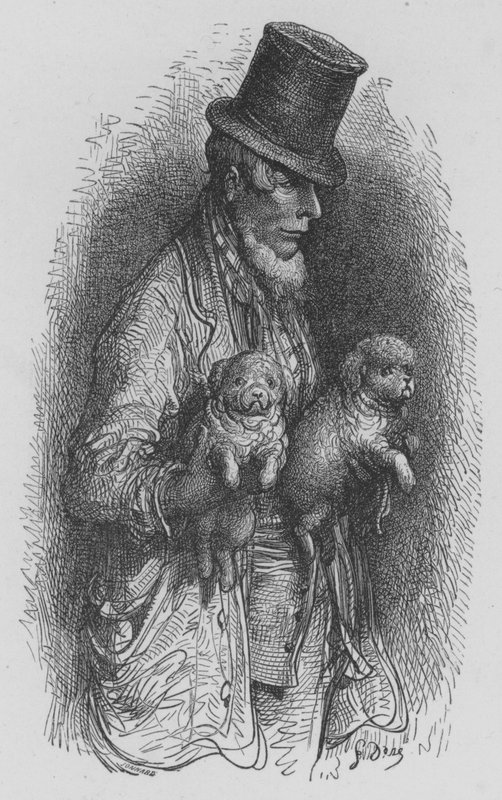 Comerciante de cães de Gustave after Dore