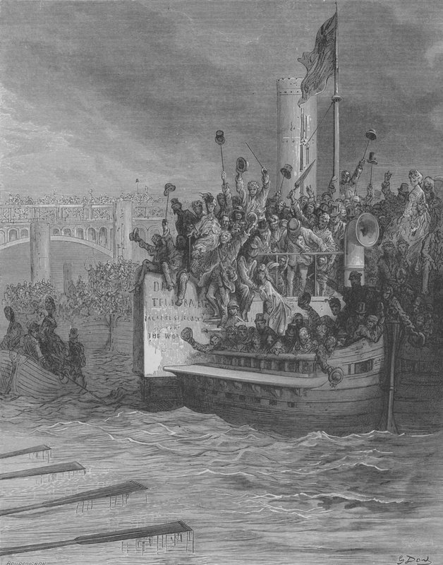 Regatas, a luta de Gustave after Dore