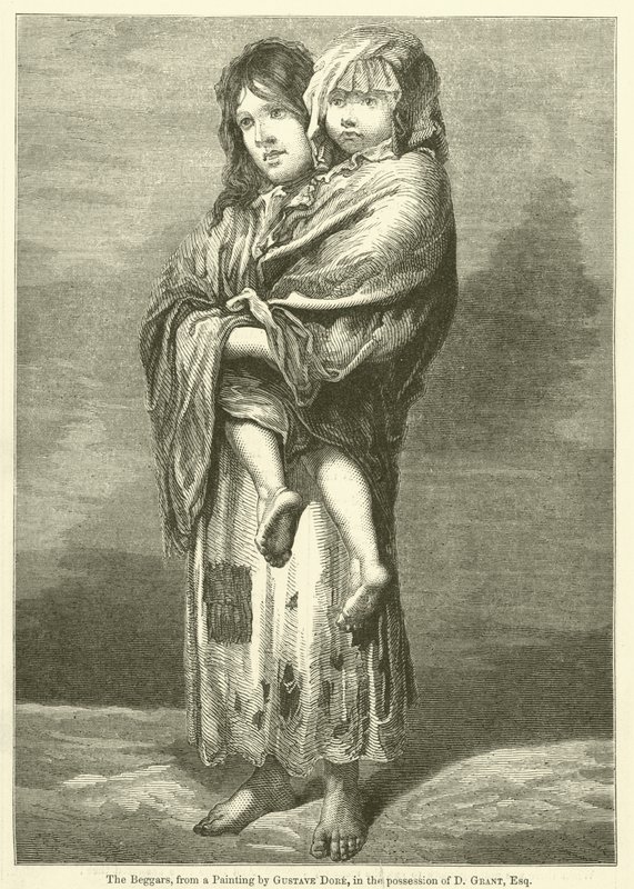 Os mendigos de Gustave after Dore
