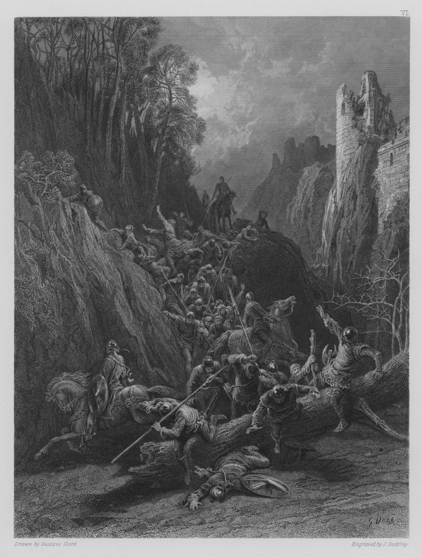 O Voo dos Companheiros Boon de Earl Limours de Gustave after Dore