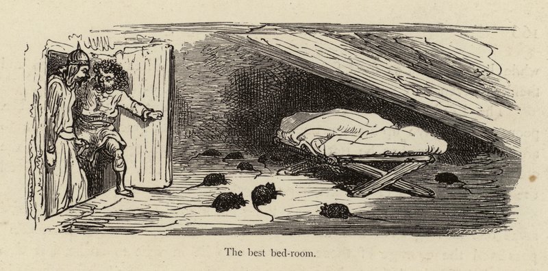 O melhor quarto de cama de Gustave after Dore