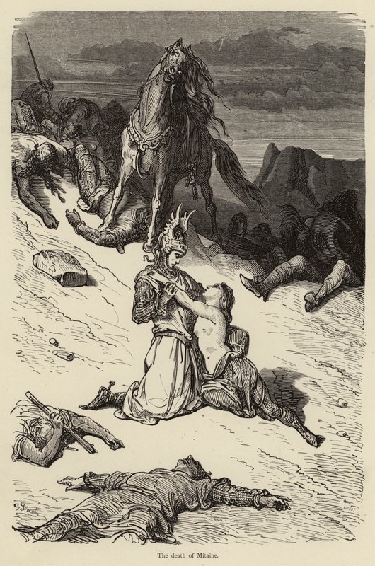 A morte de Mitaine de Gustave after Dore