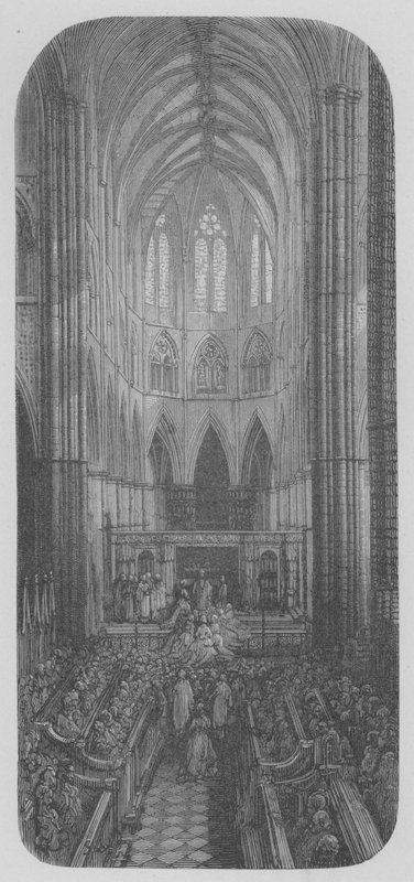Um casamento em Westminster de Gustave after Dore