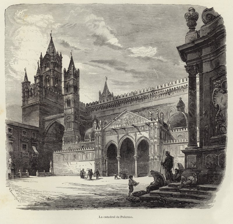 A, catedral, de, palermo de Gustave Bauernfeind