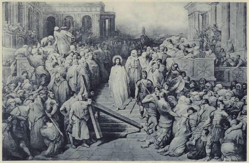 Cristo deixando o Pretório (litho) de Gustave Dore