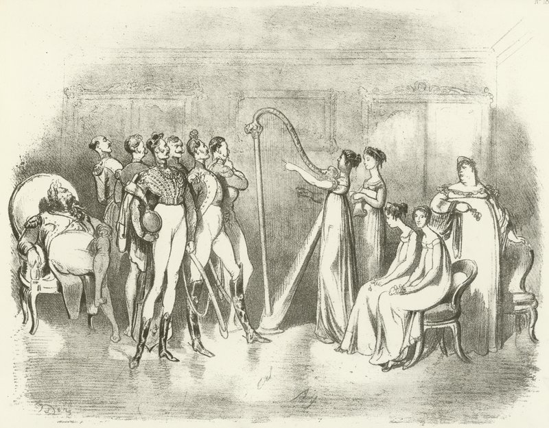 Corinna ou Encantos Vocais 1810 (gravura) de Gustave Dore