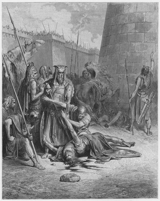 Gustave Dore Bible: Morte de Abimelech de Gustave Dore