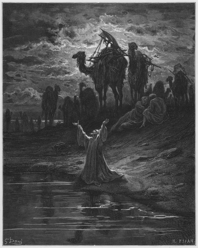 Gustave Dore Bible: A oração de Jacob de Gustave Dore
