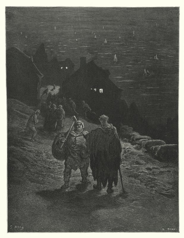 Ilustração de Gustave Dore para a obra de Coleridge Rime of the Ancient Mariner (gravura) de Gustave Dore