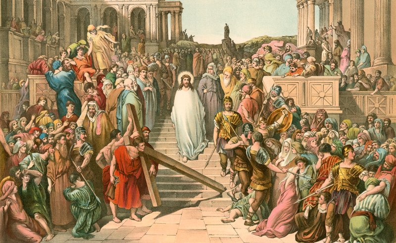Jesus a caminho do Calvário de Gustave Dore